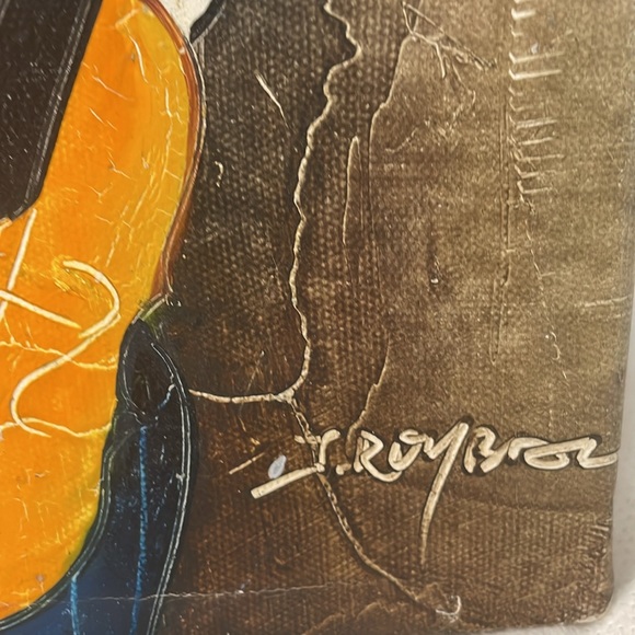 Canvas Oil Painting Musician Children by J.Roybal 10”x8” - Picture 3 of 9